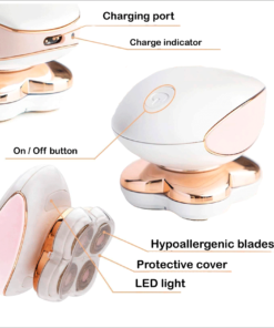 Épilateur corps Electrique professionnel à 4 Têtes details
