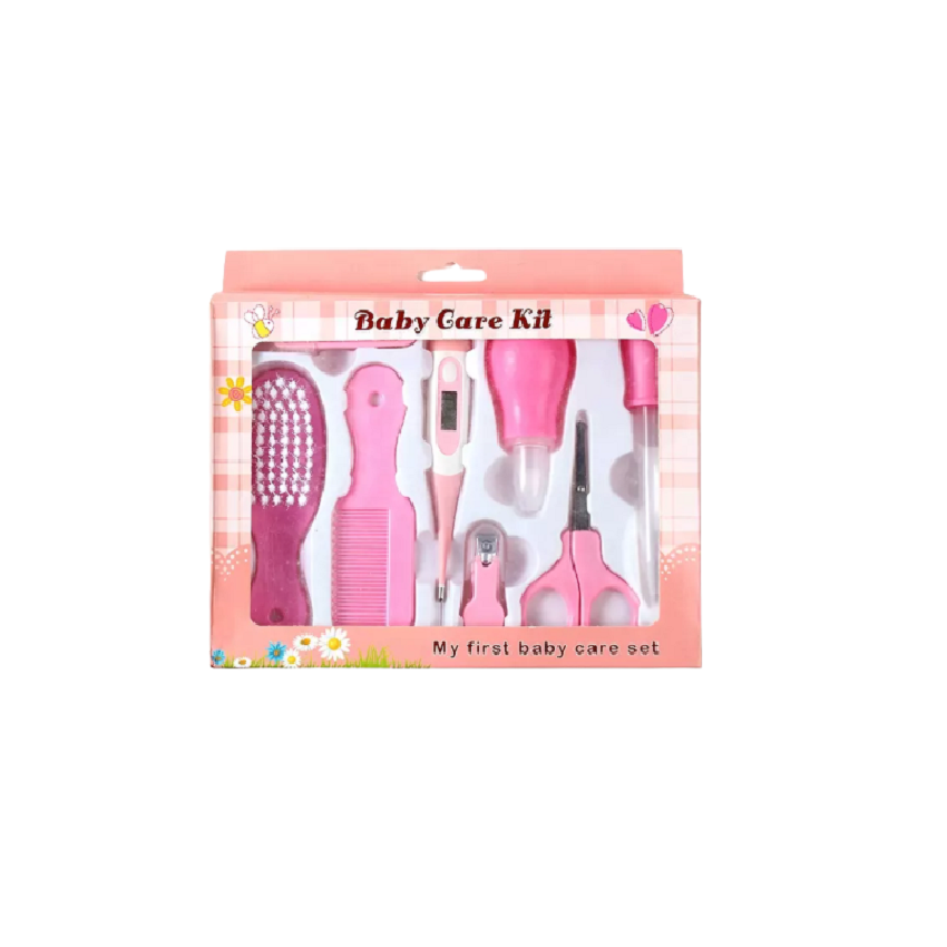 Kit de soin Bébé TA - 8 pièces - Bleu - flamantrose