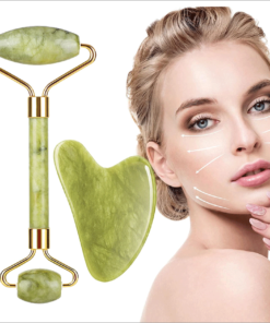 Rouleau-Massage-du-Visage-Pierre-de-Jade-Vert-Planche-de-Guasha-soin-visage