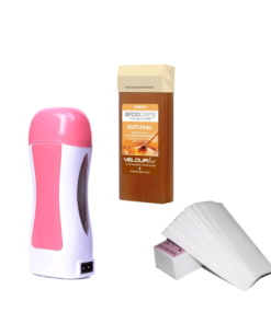 kit epilation cire 40 watt ( appareil chauffe cire – cartouche cire -100 papier)