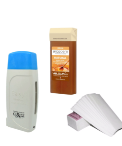 kit epilation cire 50 watt ( appareil chauffe cire – cartouche cire -100 papier)
