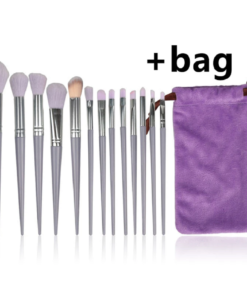 Ensemble-de-pinceaux-de-maquillage-violet