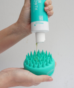 flamant rose brosse massage cuire cheveulu soft shampoo