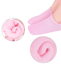 flamant rose chaussette cilicone flexible hydratante