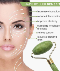 flamant rose jade roller et gua sha 3 en 1