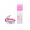 flamant rose pack capillaire brosse massage cuire cheveulu et applicateur huile 222
