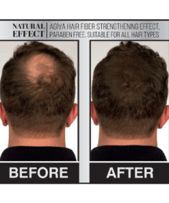 AGIVA Spray Fibre pour Cheveux - Effet Naturel Renforcement des Cheveux Toppik befor after - 150ml